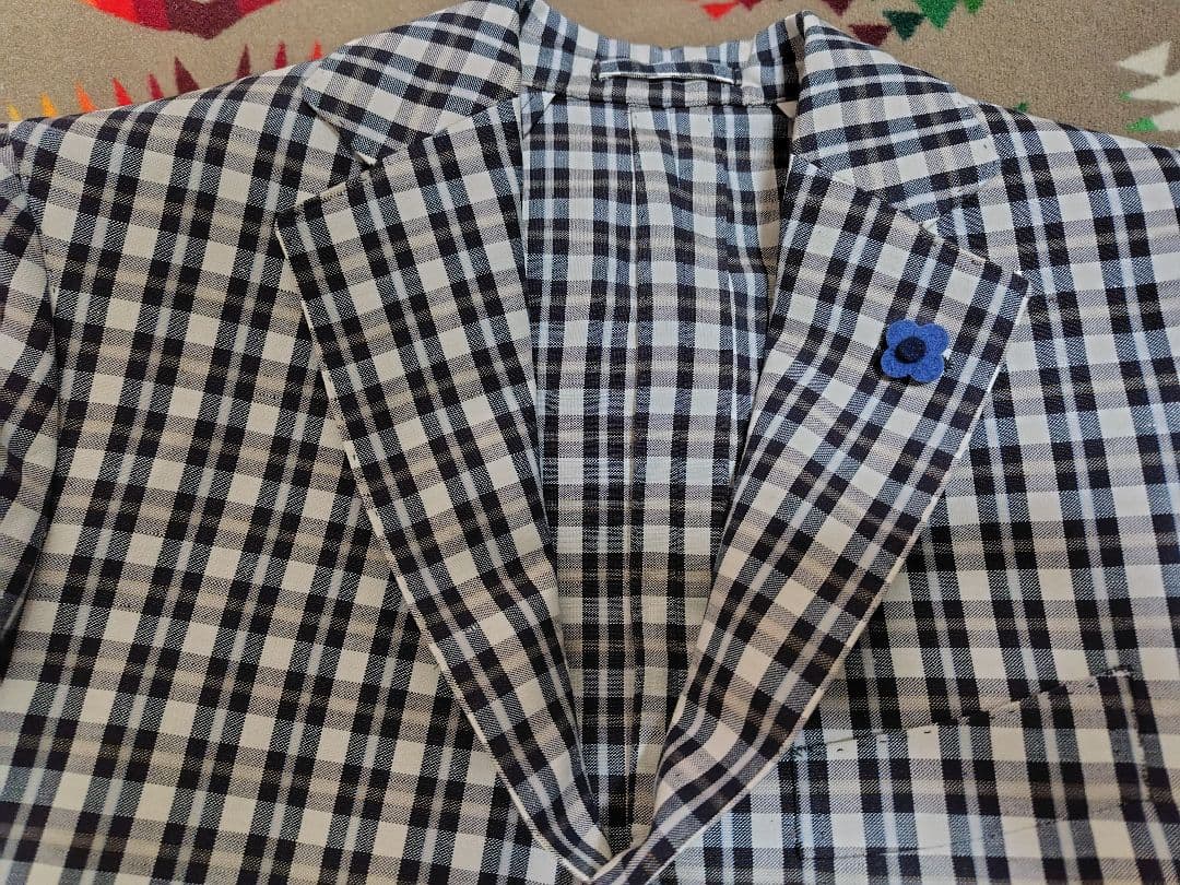 イタリア製♦極美品♦ラルディーニ LARDINI 麻混ジャケット♦M