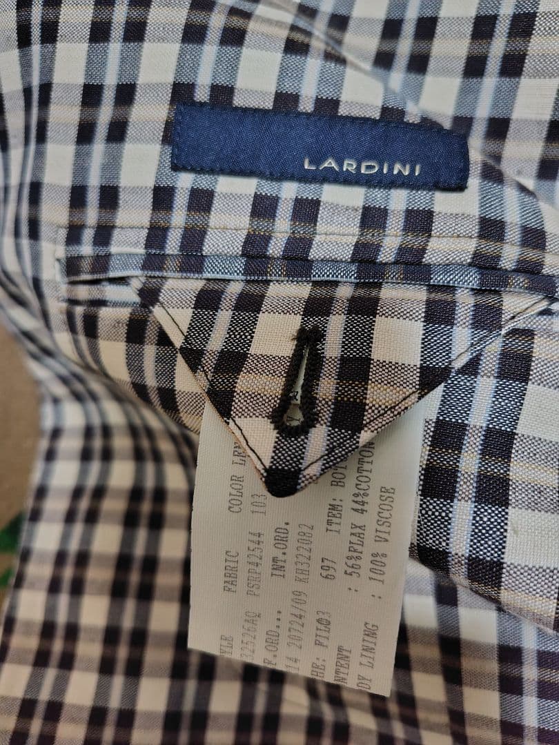 イタリア製♦極美品♦ラルディーニ LARDINI 麻混ジャケット♦M