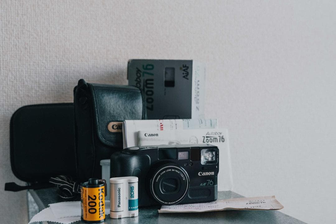 届いて5分で撮影できる！Canon Ab Zoom76 フィルムカメラセット♪