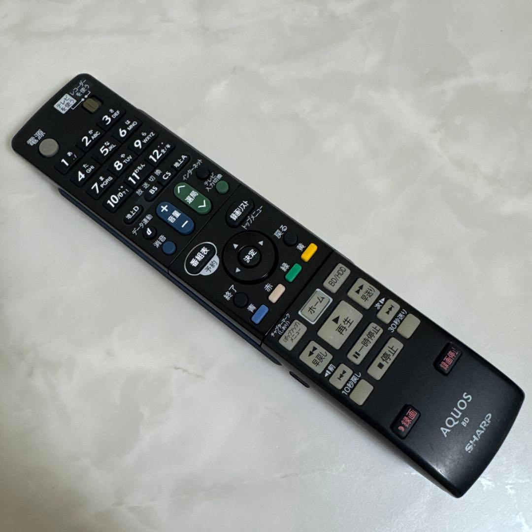 送料込 SHARP 320GB 1チューナー ブルーレイレコーダー AQUOS