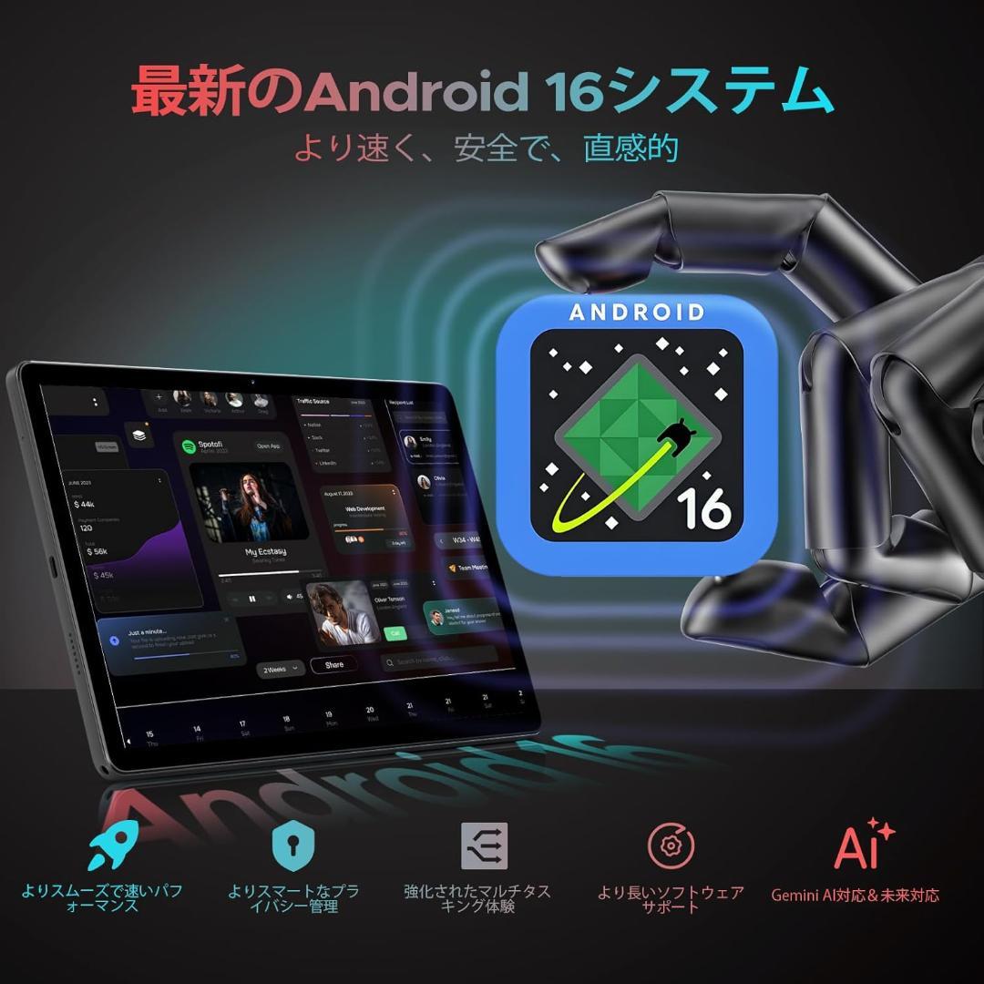 タブレット 11インチ 30GB+256GB+2TB拡張 8コアCPU