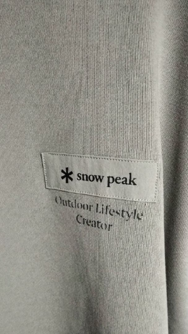 スノーピーク スウェット 海外限定 グレー