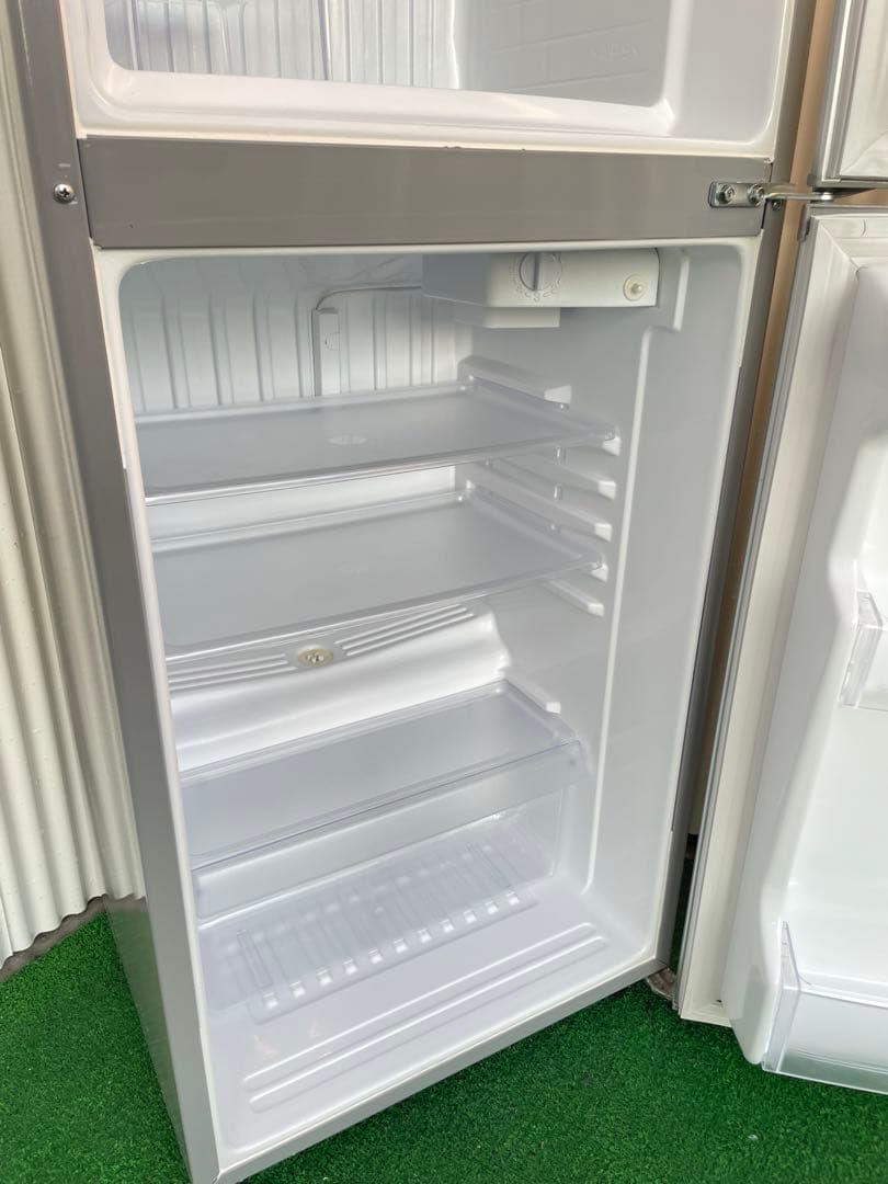 847 アクア シルバー2ドア冷蔵庫 右開き トップフリーザー 一人暮らし 単身