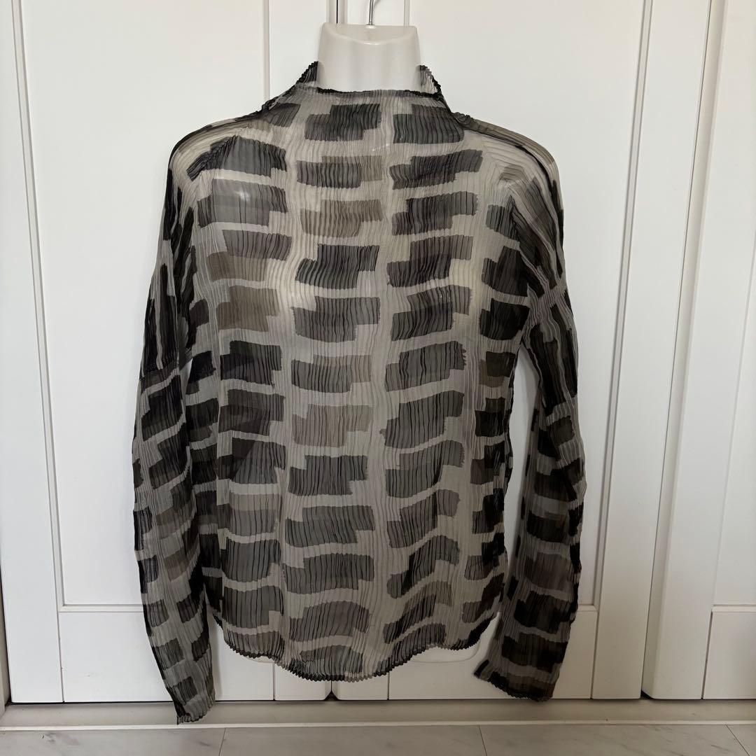 イッセイミヤケフェット 長袖カットソー シースルー サイズ2