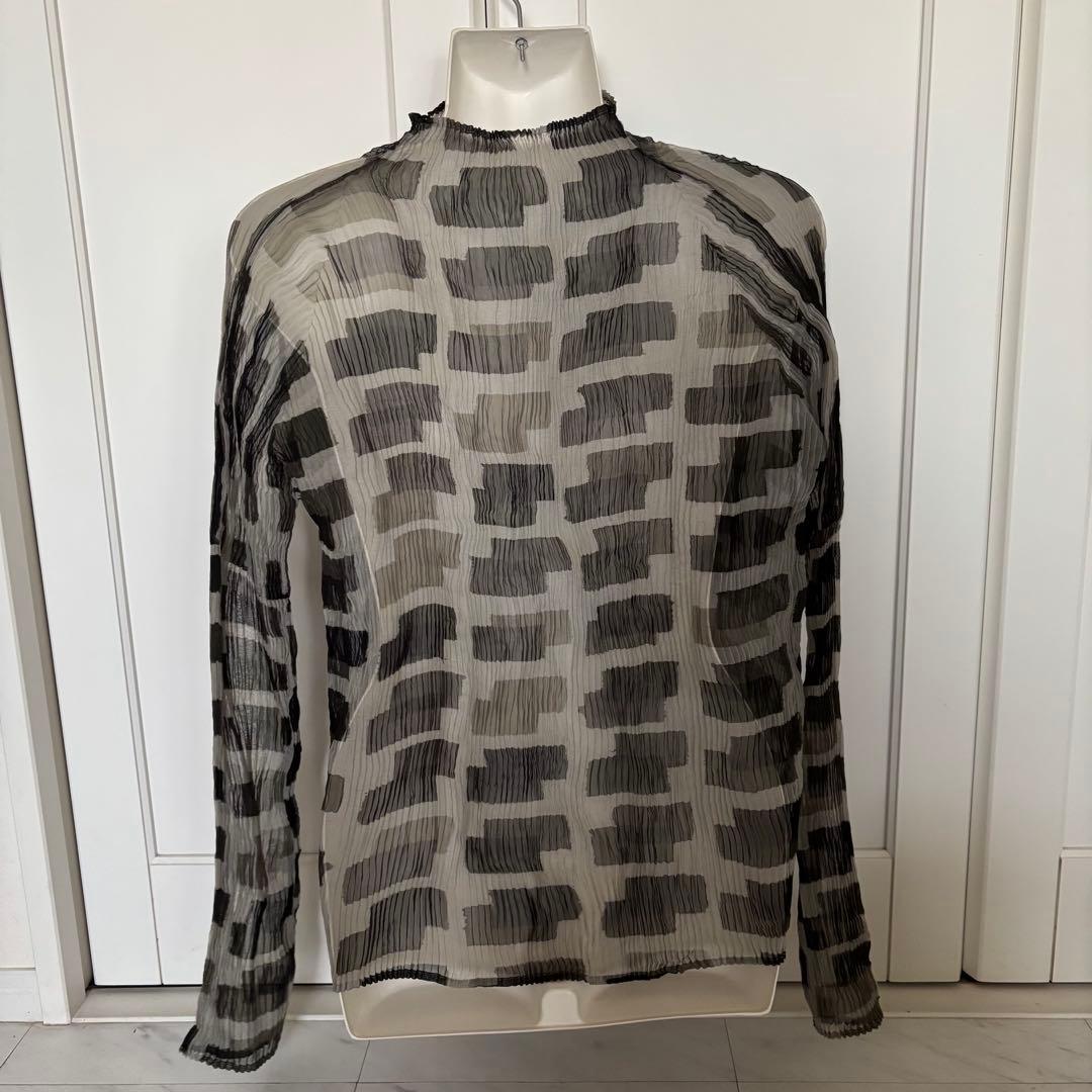 イッセイミヤケフェット 長袖カットソー シースルー サイズ2