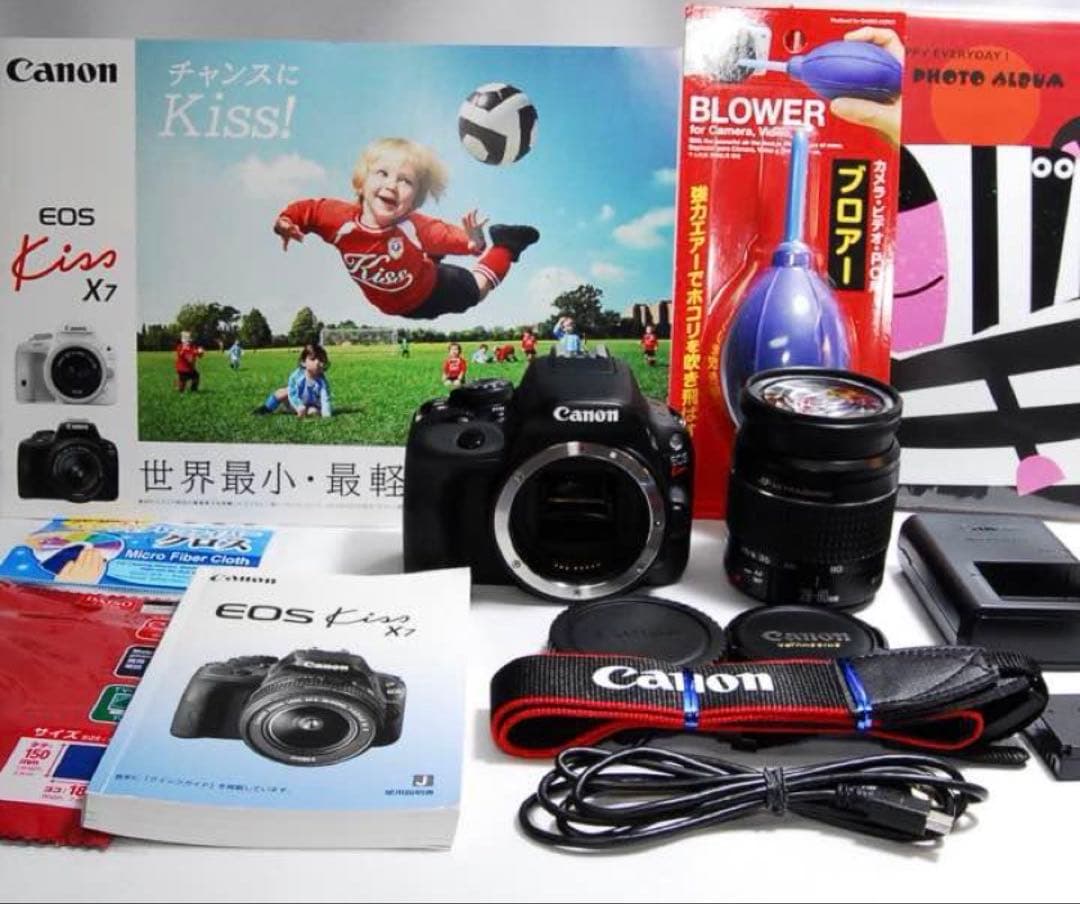 ❤美品❤初心者オススメ❤️スマホ転送OK❤️kiss X7❤届いてすぐに使える❤