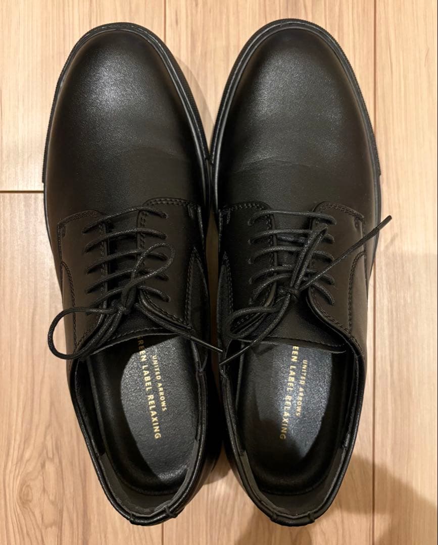 美品) グリーンレーベルリラクシング サイドゴア プレーントゥシューズ 26.5