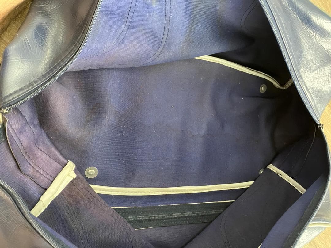 70s Vintage adidas  ボストンバッグ アディダスビンテージ 紺