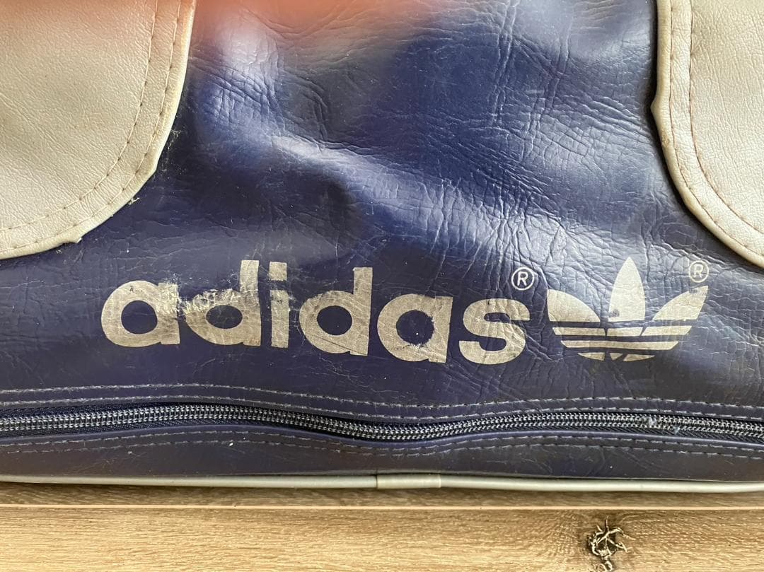70s Vintage adidas  ボストンバッグ アディダスビンテージ 紺