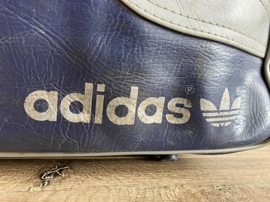 70s Vintage adidas  ボストンバッグ アディダスビンテージ 紺