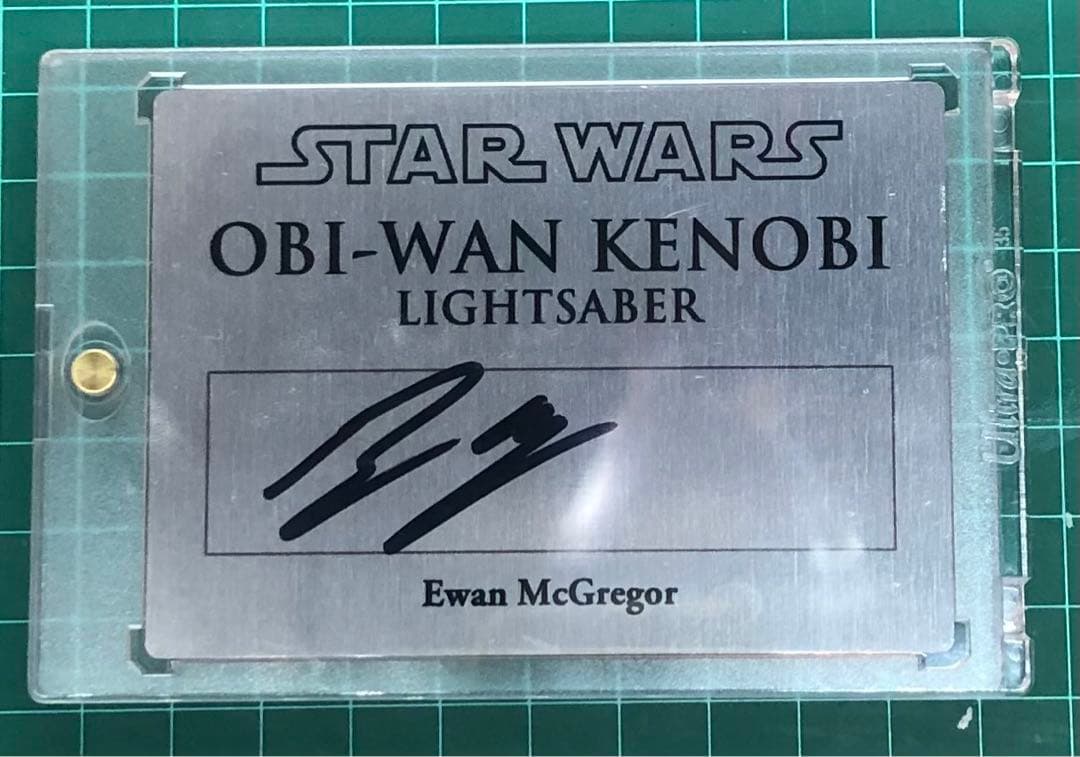スターウォーズ　ユアン・マクレガー(オビ＝ワン・ケノービ)直筆サイン入りプラーク