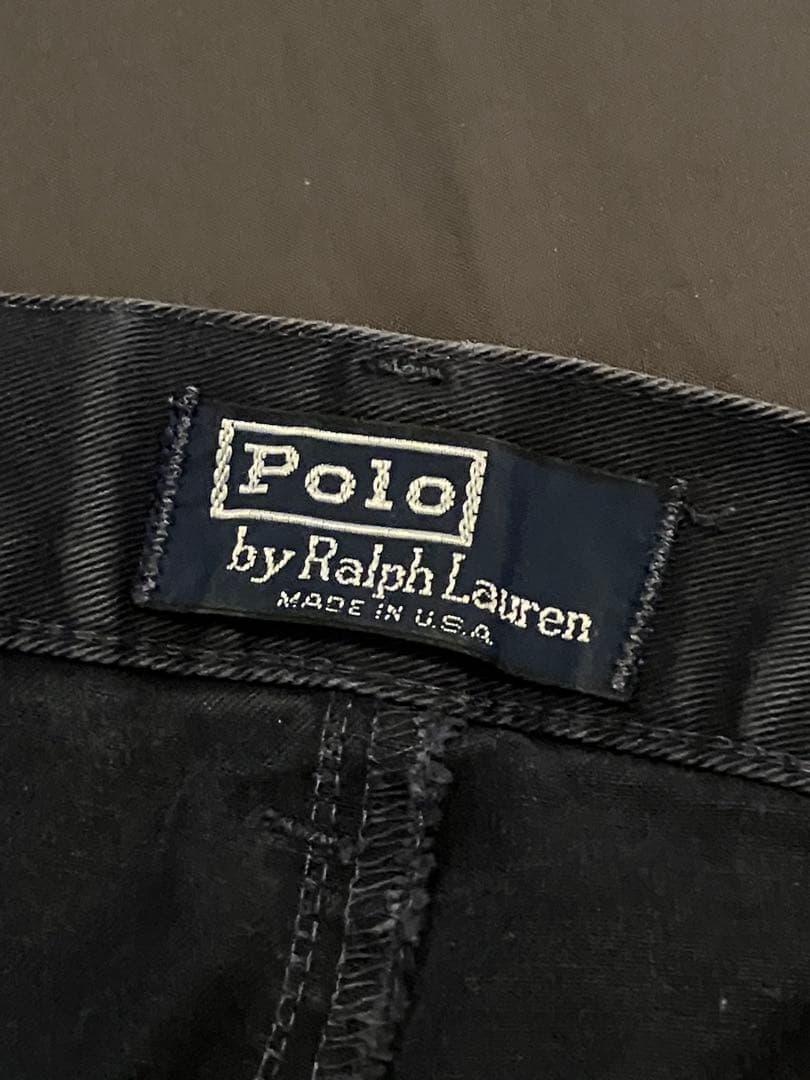 80〜90s ポロラルフローレンポロチノ　USA製　初期タグ　タッグワイドパンツ