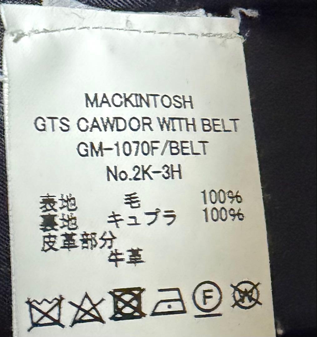 【美品】MACKINTOSH 別注　CAWDOR ネイビー　38