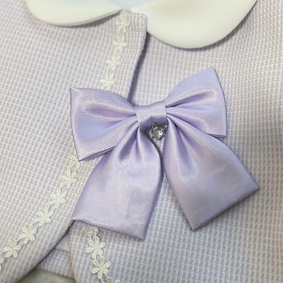 大人気♡パープル×小花柄＊130入学式 卒園式 女の子 フォーマル