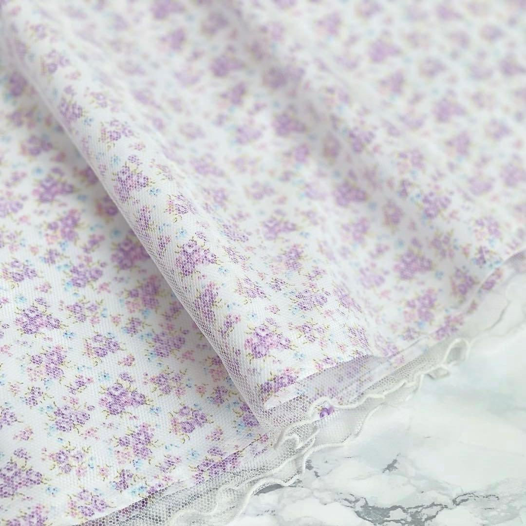 大人気♡パープル×小花柄＊130入学式 卒園式 女の子 フォーマル