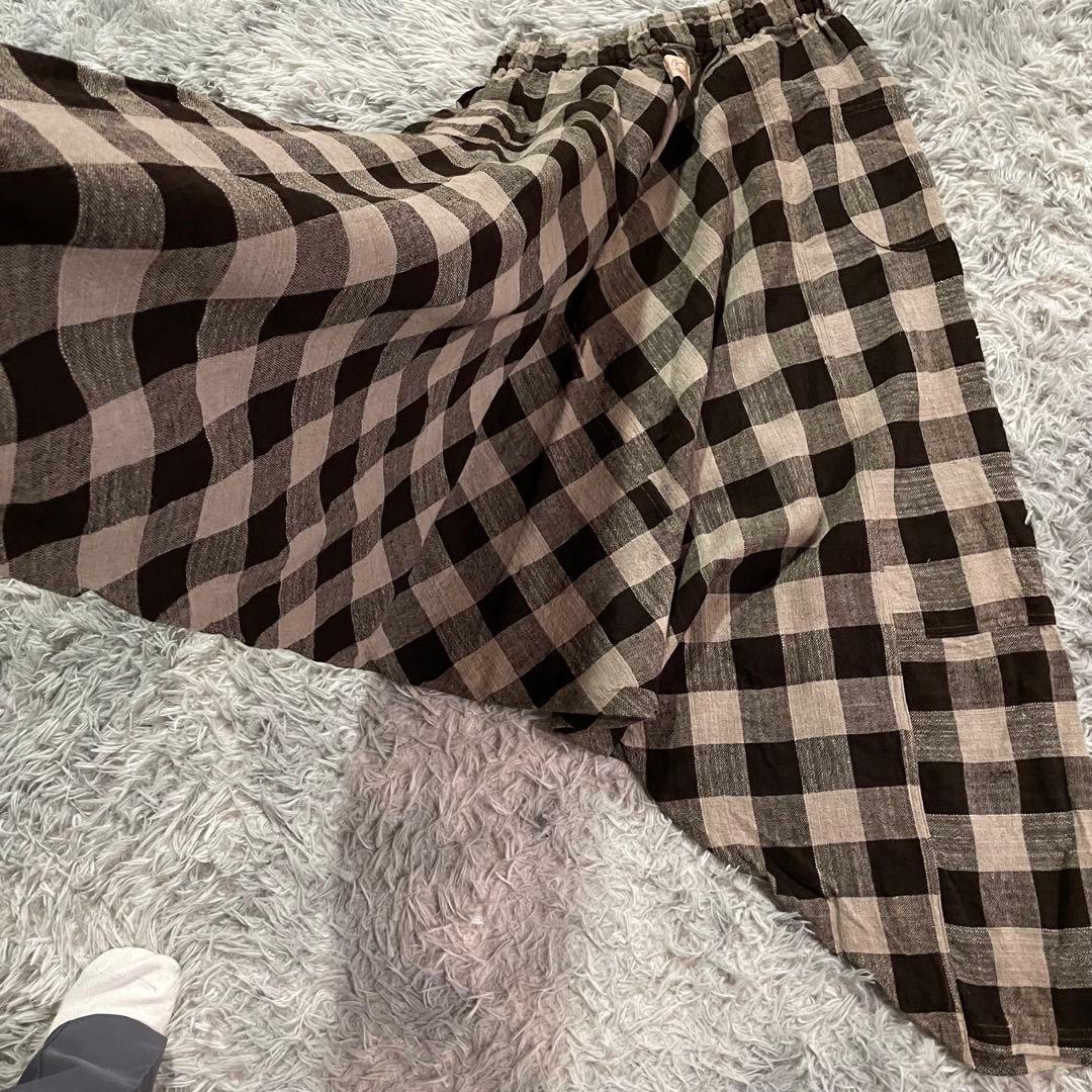 【F】うさとの服 ♡ usaato　ムササビパンツ チェック サルエル 希少