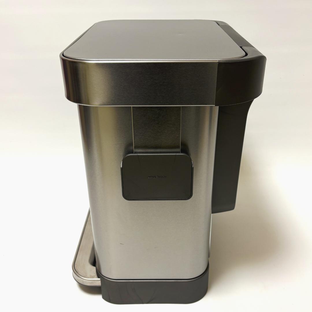シンプルヒューマン レクタンギュラーステップカン 30L シルバー