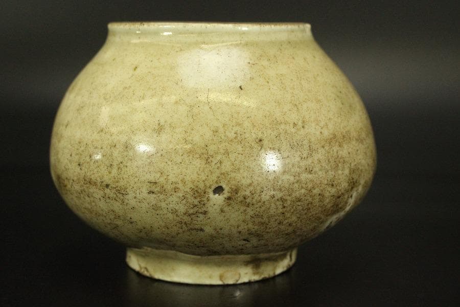 李朝 白磁 提灯壷 時代物(A803)