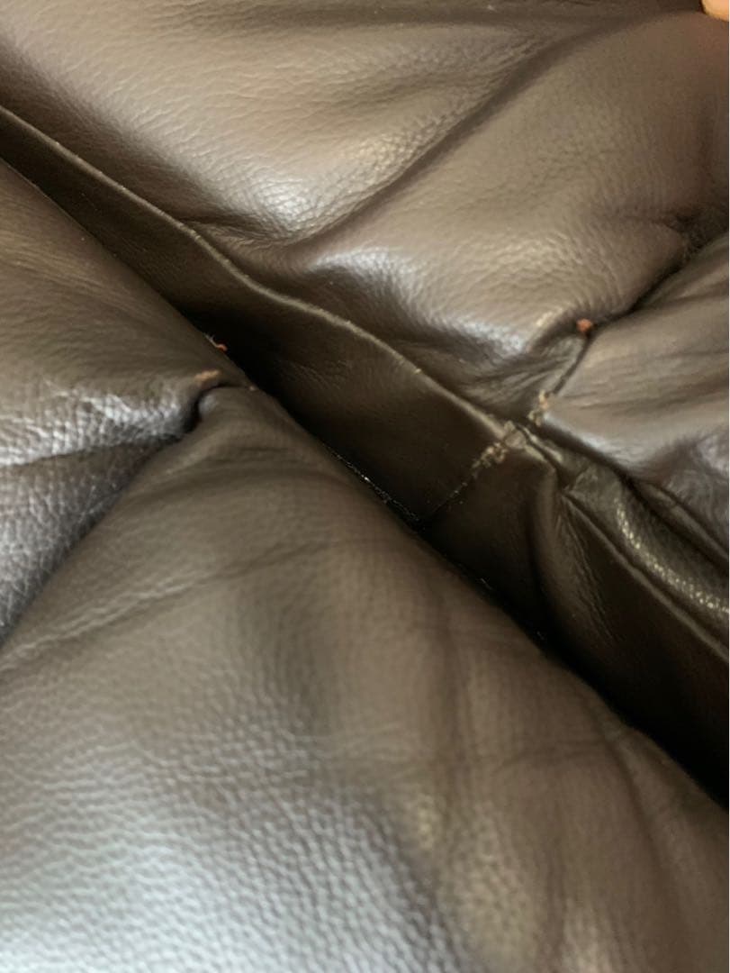 ニトリ 3人用 電動テーブル付 リクライニングソファ Nビリーバ 2革 DBR