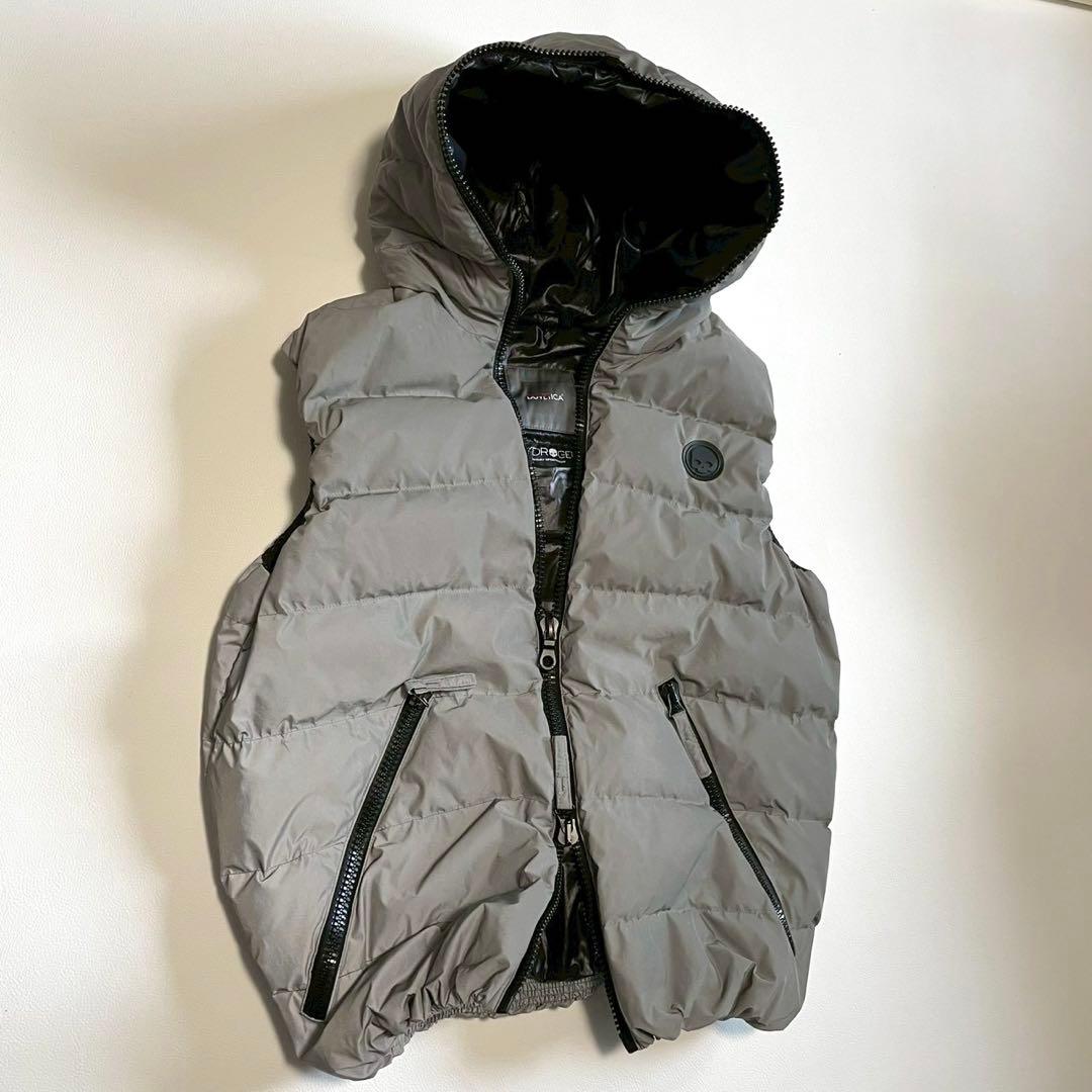 希少サイズ【ハイドロゲン デュベティカ】ダウンベスト スカル 50 ダブルジップ