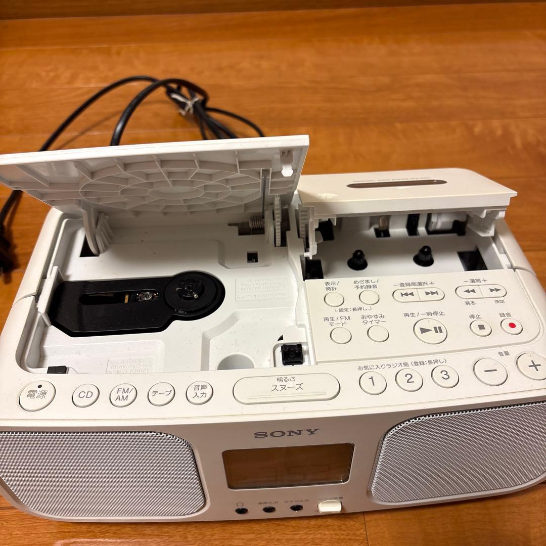 SONY CD・MD・カセットデッキ ホワイト