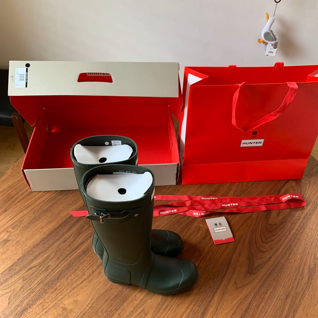 ハンター　メンズ　トールレインブーツ28㎝　ダークオリーブ