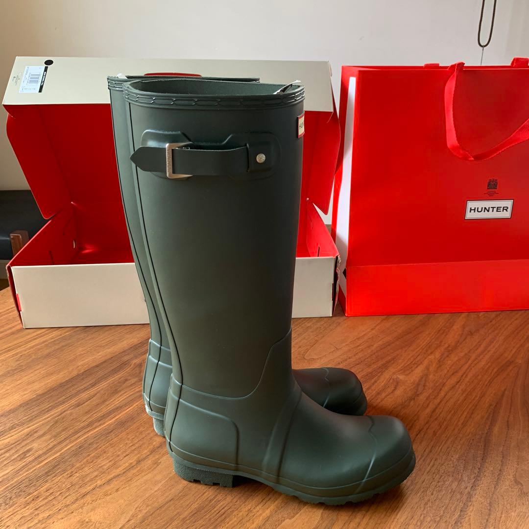 ハンター　メンズ　トールレインブーツ28㎝　ダークオリーブ