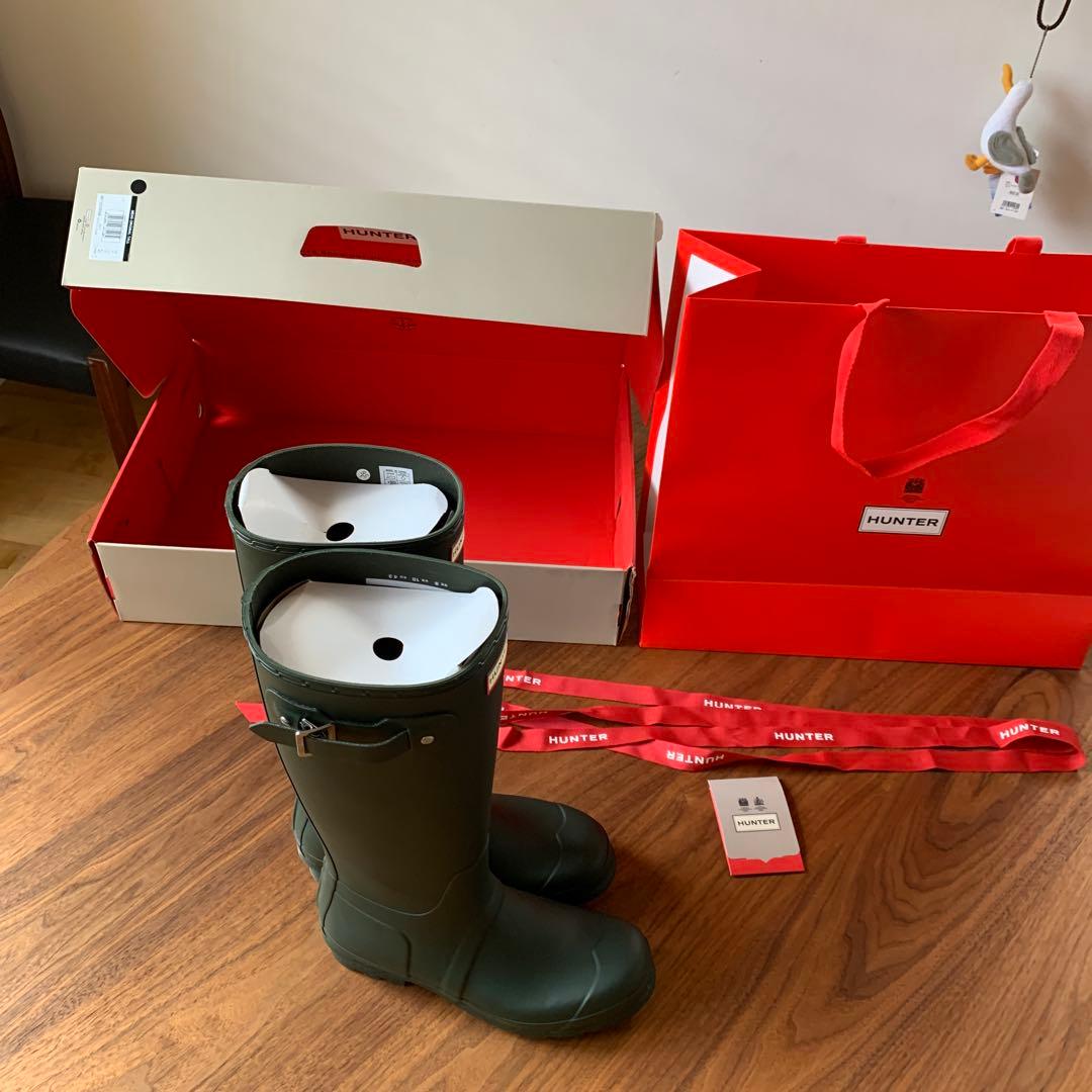 ハンター　メンズ　トールレインブーツ28㎝　ダークオリーブ