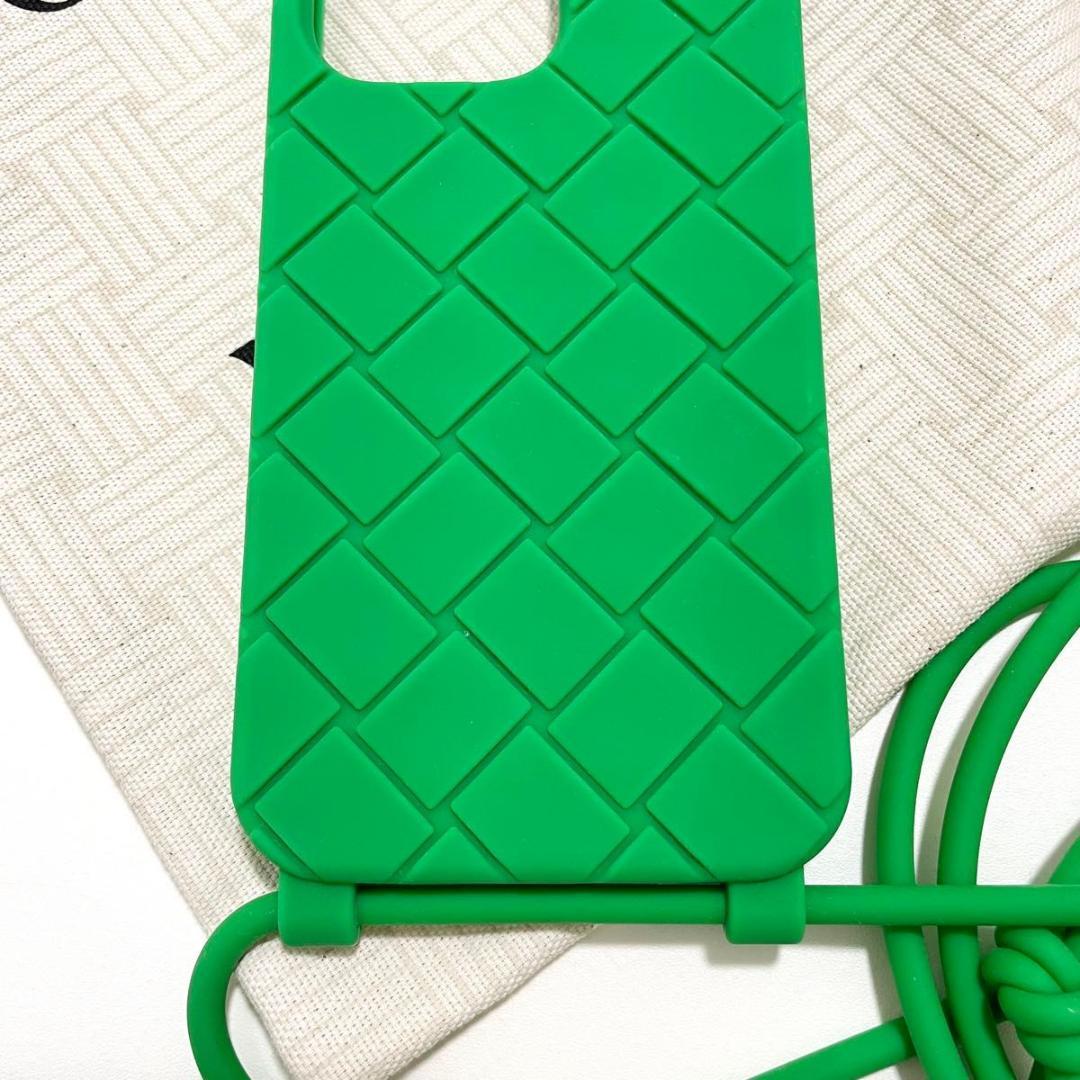 ボッテガヴェネタ iPhone14 Pro Max スマホケース 緑 新品未使用