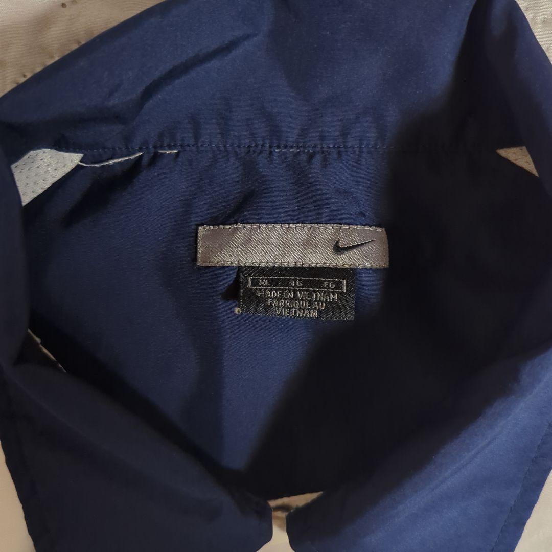 00s　ナイキ　トレーニングフェア　上下　XL　ジャージ　バスケ　部活　白　紺