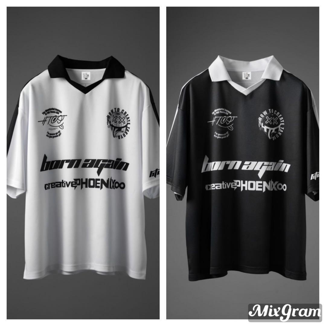 【TAKUYA∞の創り方】フットボール Tシャツ/ブラック・ホワイト 半袖