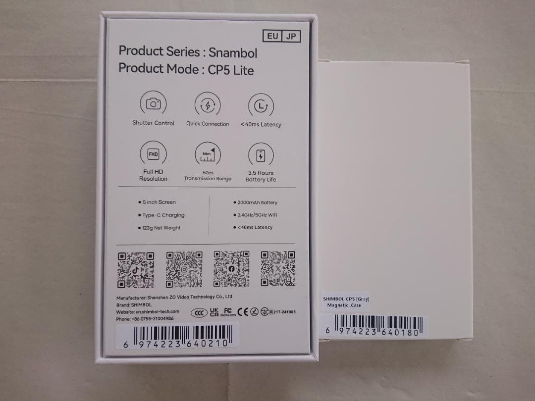 CP5 Lite HD セルフモニター　マグネットケース付き