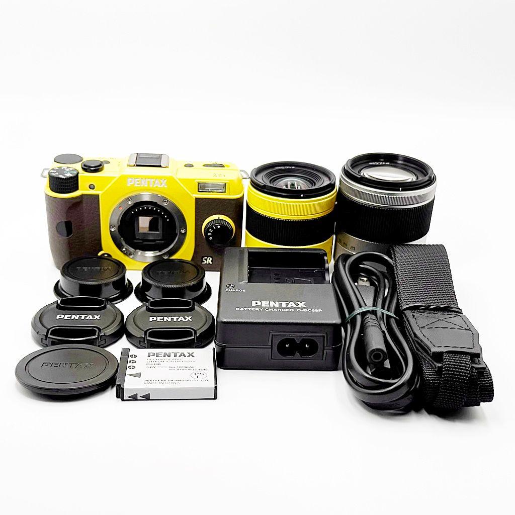 ペンタックス Q7 ダブルズームキット イエロー ミラーレス カメラ 中古