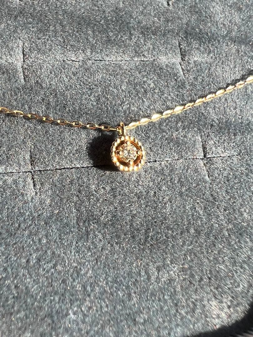 AGETE ダイヤネックレス　K10 D0.03