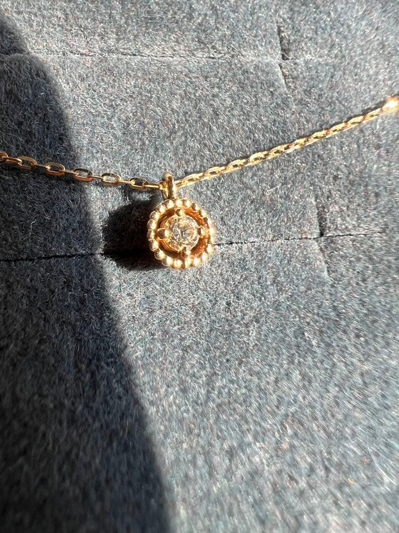 AGETE ダイヤネックレス　K10 D0.03