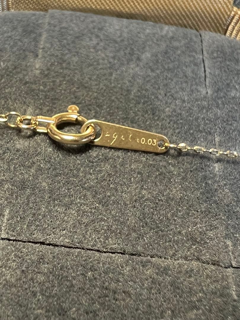 AGETE ダイヤネックレス　K10 D0.03