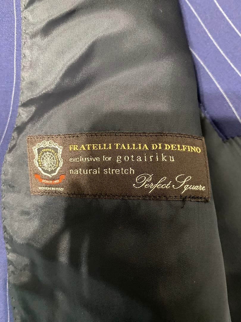 五大陸gotairiku◇イタリア製デルフィノ高級生地◇メンズスーツセットアップ