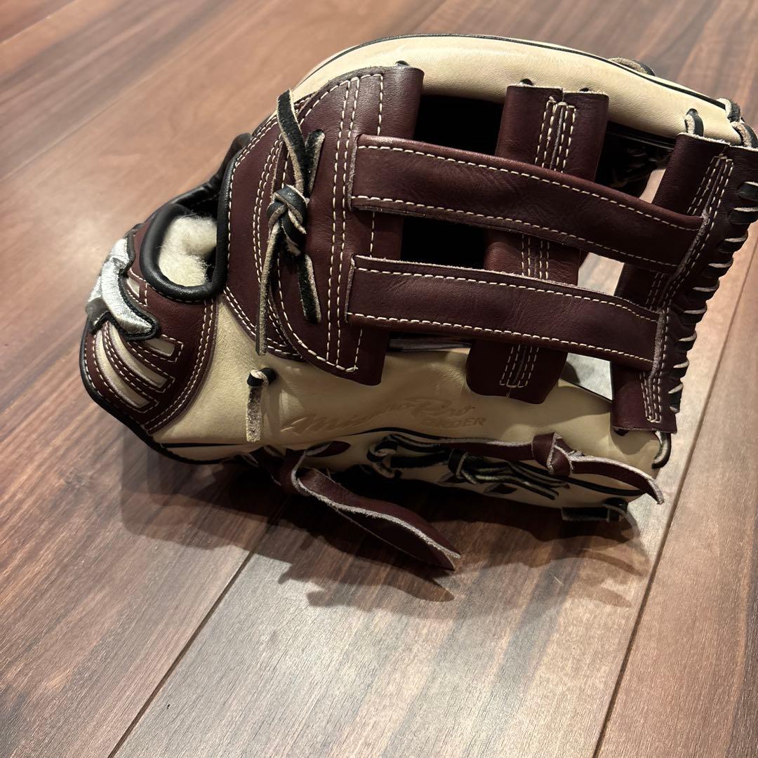 ミズノプロ 軟式 外野 オーダー イチローモデル プラチナラベル