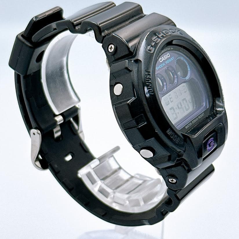 美品 カシオ G-SHOCK DW-6900MF 紫 デジタル メンズ腕時計