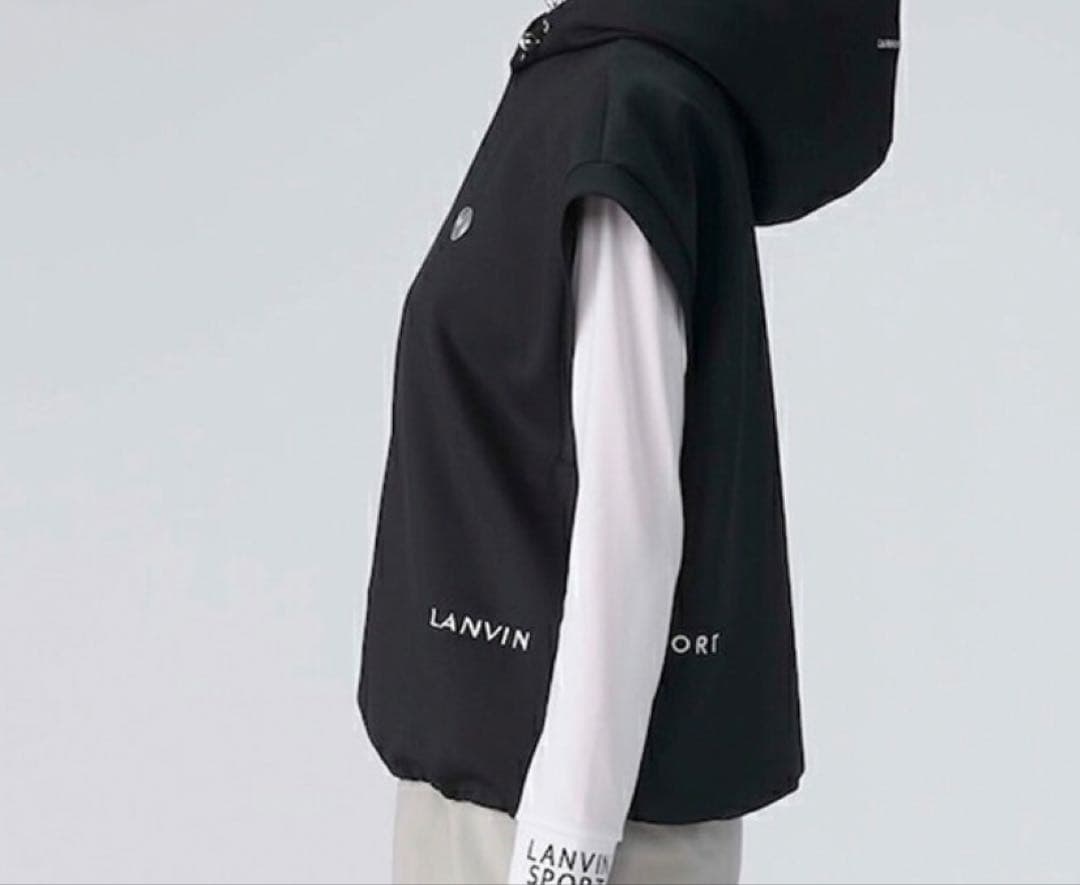 ⬛︎ランバン ⬛︎ストレッチ ドロップショルダー フーディ ベスト