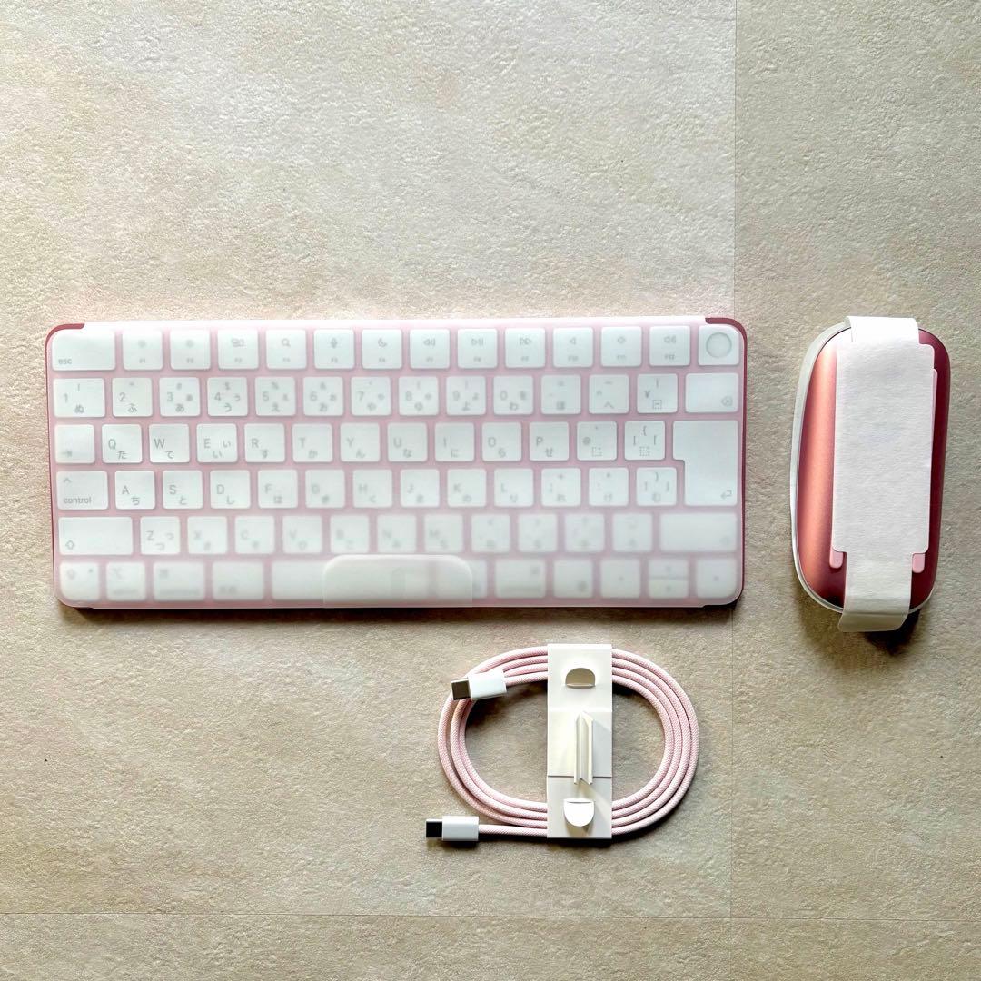 レア【ピンク】Appleシリコン搭載Macモデル用キーボード ＆ マウス　セット