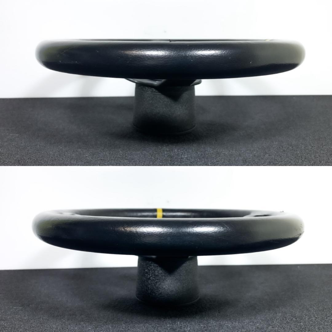 スパルコ R345 ディープコーン レザーステアリング 良品 ホーンボタン付