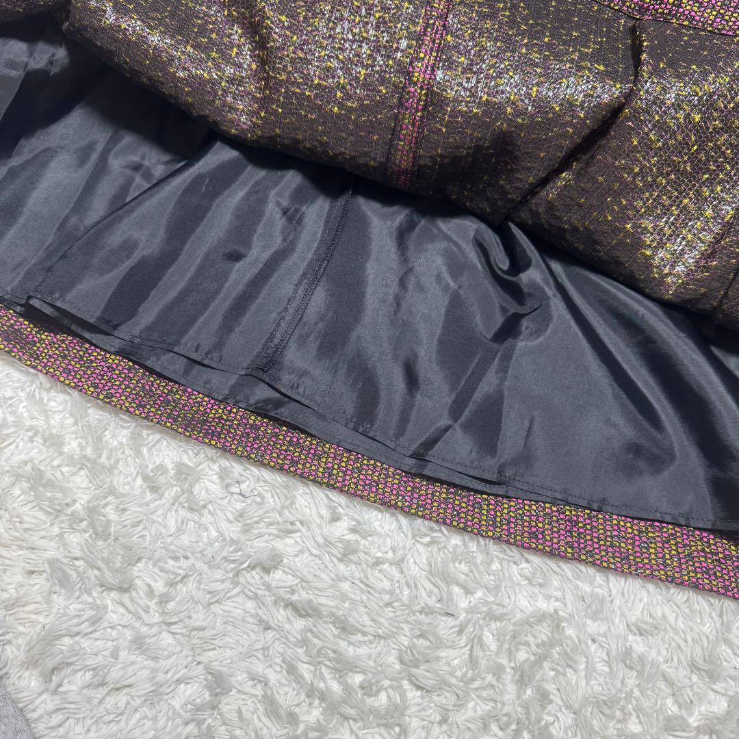 グレースコンチネンタル ジャガード ツイード ラメ レースワンピース 定価5.8