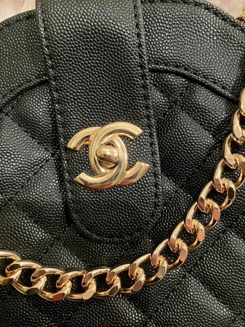 CHANEL ブラックレザー バッグ2way ノベルティ