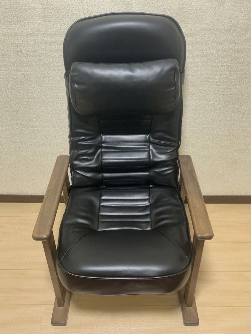 高座椅子　リクライニングチェア ヘッドレスト付き