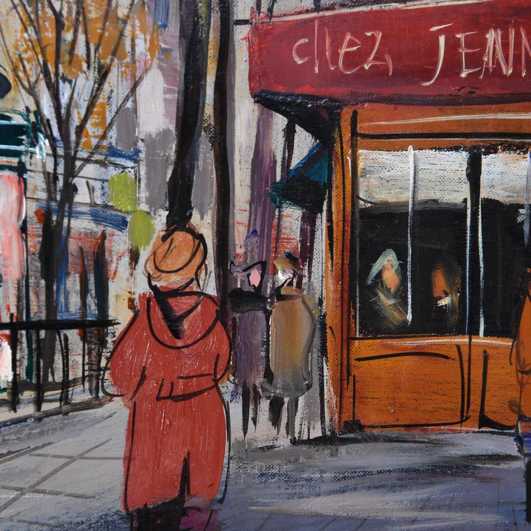 h*u様 【模写】増田誠 「パリー ブルーヴァル ヴォルテール」 油彩 6F