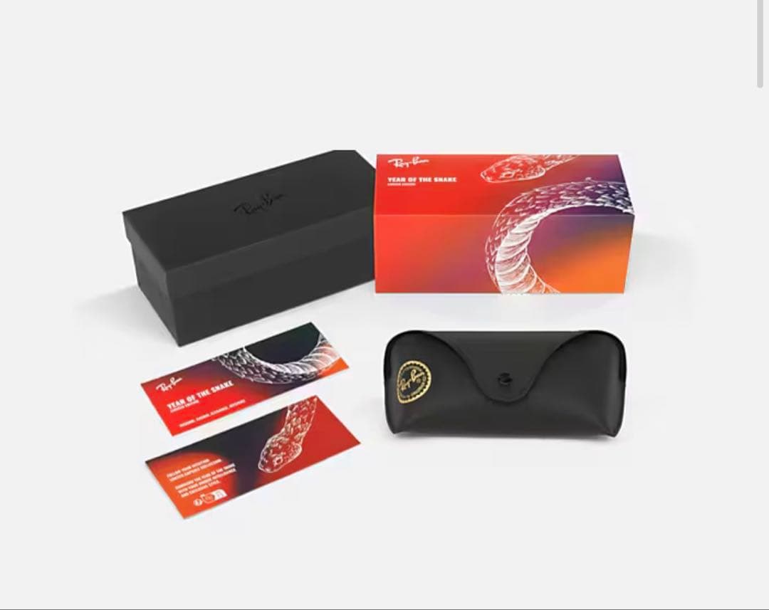 美品 レイバン 4423D 6807/8G　2025限定品 スネークエディション