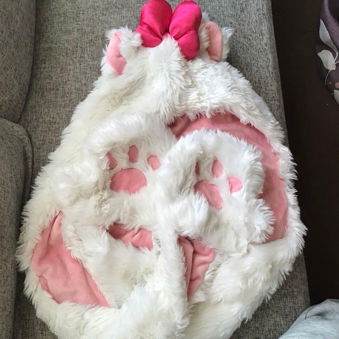 ディズニー　マリーちゃん　マフラーキャップ