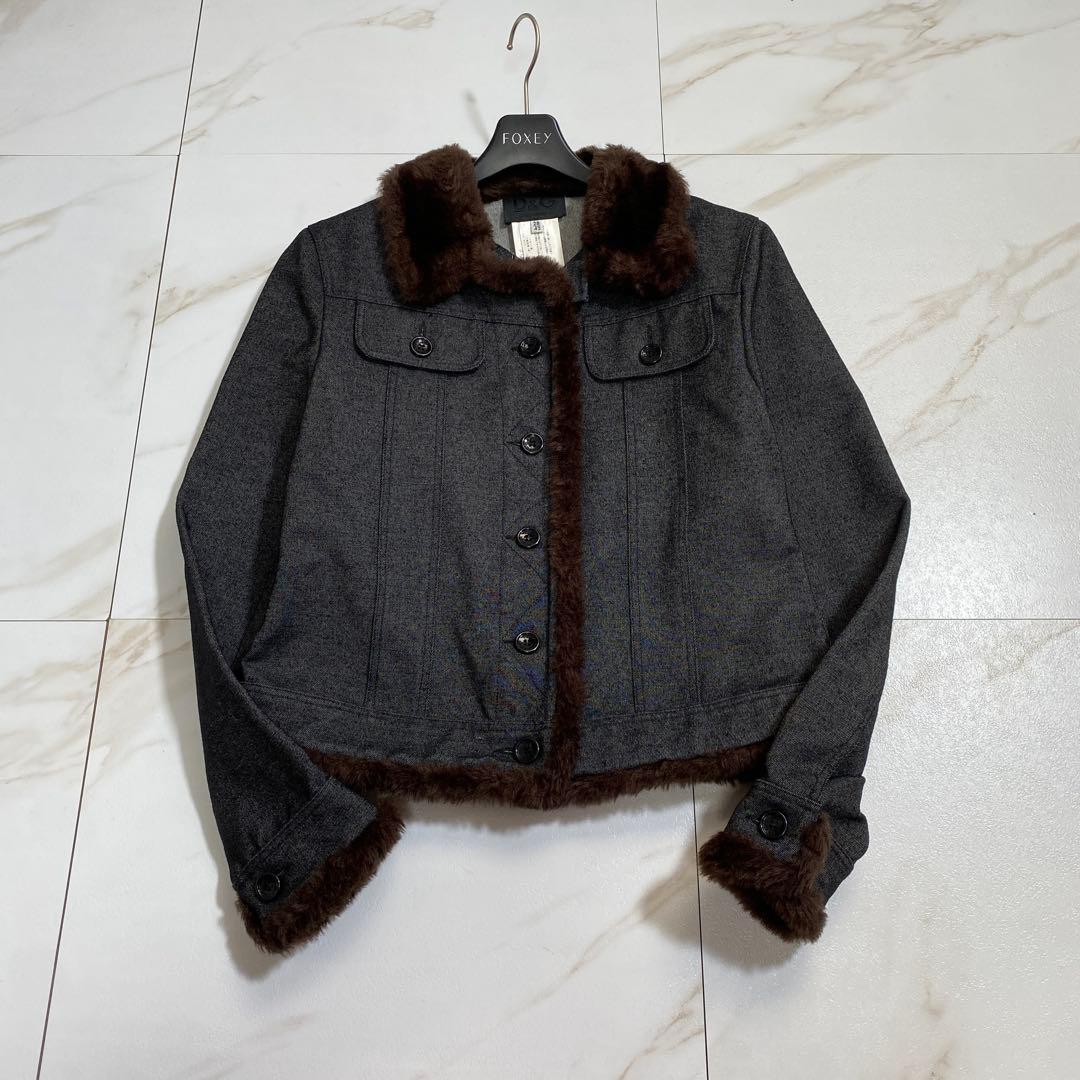 未使用級♡ドルチェアンドガッバーナ ファー デニムショートジャケット Gジャン