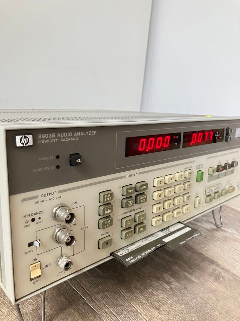 XMS 様用　hp 8903B 測定器　ヒューレットパッカード　未確認